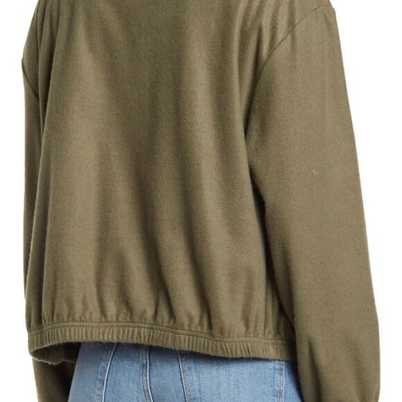 Sanctuary Breezy French Terry Jacket - Army green- XL fall spring - Picture 2 of 8